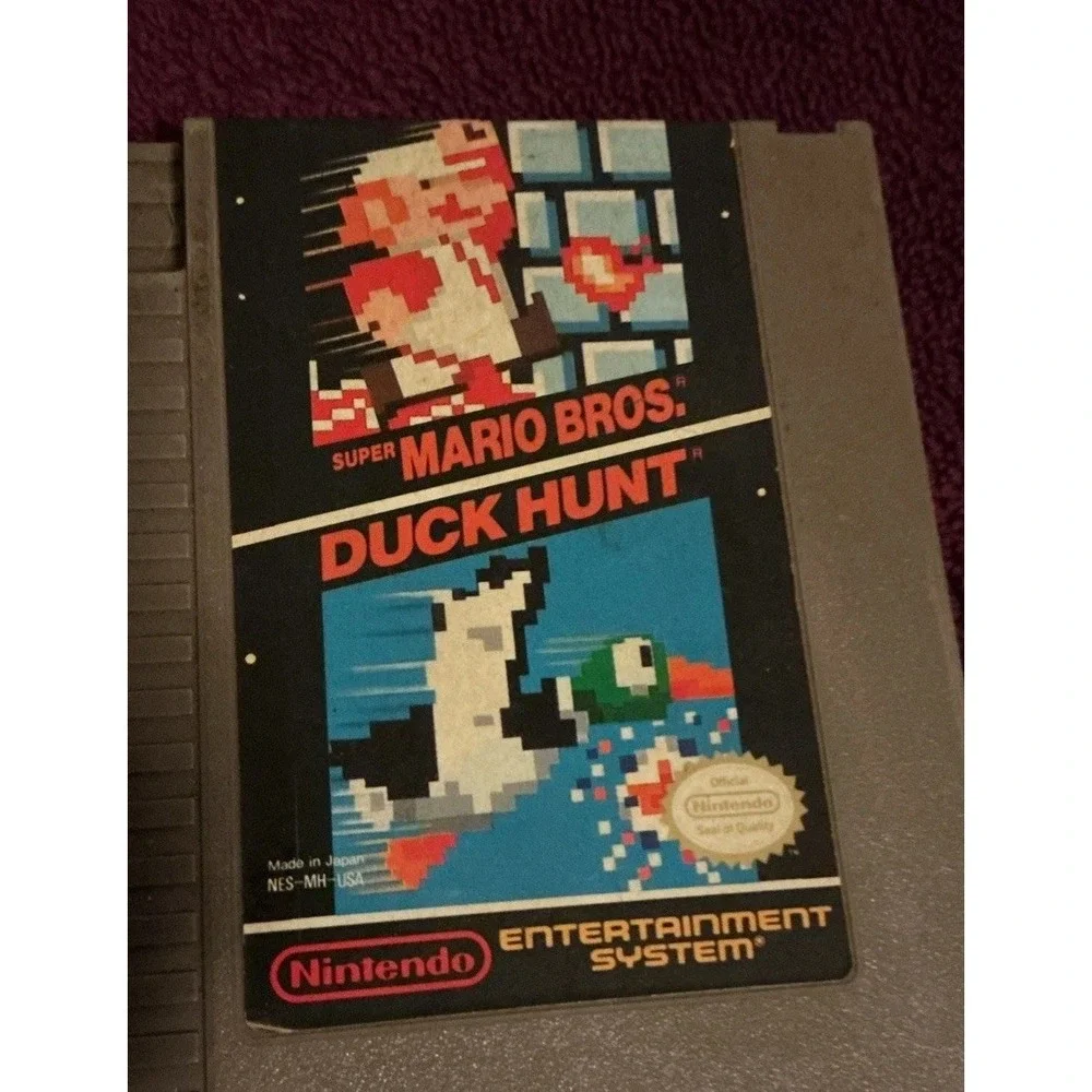 1985 Super Mario Bros. AND Duck Hunt Original Nintendo NES-MH-USA Game Cartridge